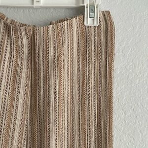 Audrey 3+1 Beige and Cream Flare Pant